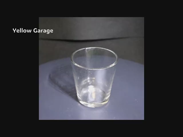 19世紀末 ヨーロッパ手吹きガラスコップ｜厚底アンティークタンブラー