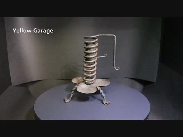 アンティーク 鉄製スプリングキャンドルスタンド動画