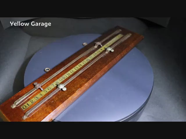 19世紀末〜20世紀初頭のヨーロッパで使用されていた木製のビリヤード・スコアボード＿動画