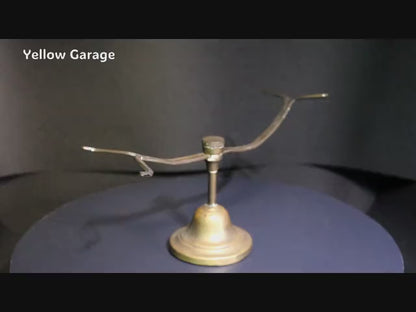 【真鍮製】アンティーク シューズディスプレイスタンド（高さ調整機構付き）　動画