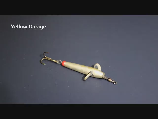 アンティーク メタル製 フィッシュルアー 小型 スクリューウィング付動画