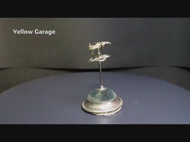 アンティーク純銀製 ソーイング針山／飛行機モチーフ（バーミンガム 1900年代初頭）動画