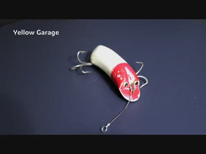 Pachner & Koehler（P&K）Bright Eyes ウッドルアー／赤白ツートン【ヴィンテージ】