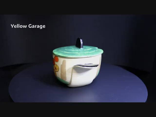 1930年代〜40年代のイギリスで製造された「Myott Son &amp; Co.」の手描き陶器コンディメントポット