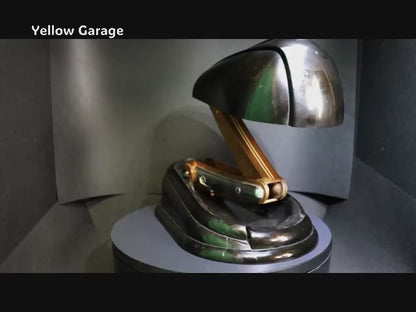 【JUMO製】アール・デコ調 クレーンアーム式ヴィンテージデスクランプ＿動画