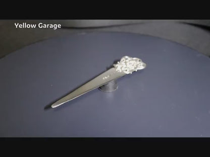 【英国製1967年製】スターリングシルバー ペーパーナイフ（ホールマーク＆イニシャル刻印入り）＿動画