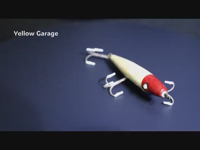 Pflueger（フルーガー） アンティーク木製ルアー Red Head White Body 4950動画
