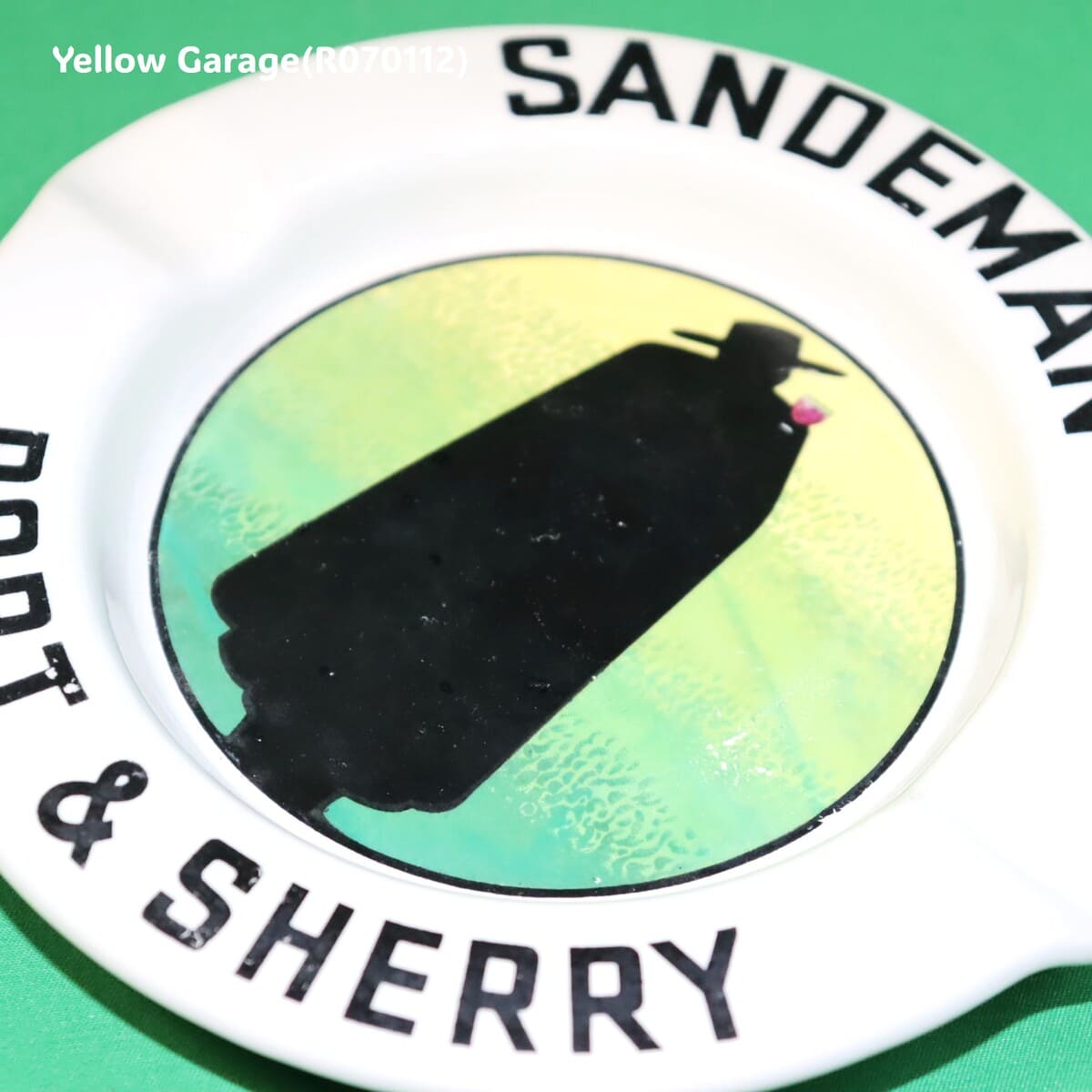 サンデマン ポート＆シェリー 陶器製アンティーク灰皿（Limoges製・フランス）