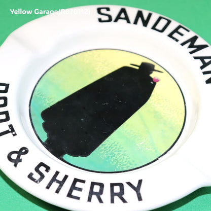 サンデマン ポート＆シェリー 陶器製アンティーク灰皿（Limoges製・フランス）