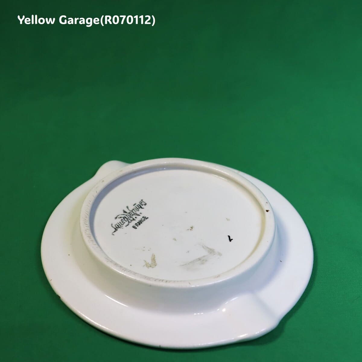 サンデマン ポート＆シェリー 陶器製アンティーク灰皿（Limoges製・フランス）