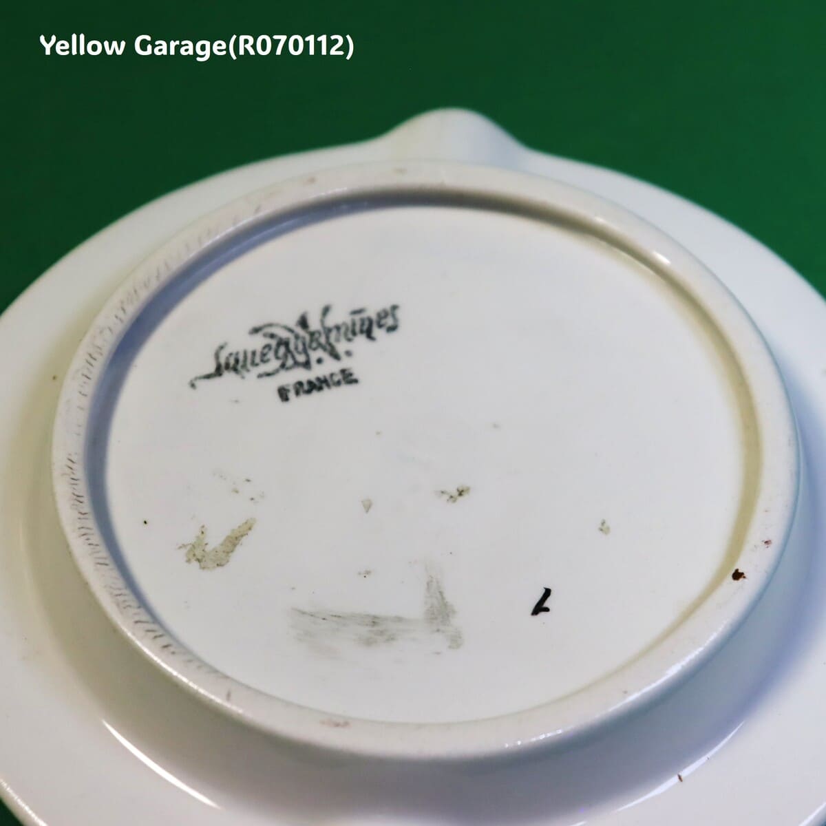 サンデマン ポート＆シェリー 陶器製アンティーク灰皿（Limoges製・フランス）