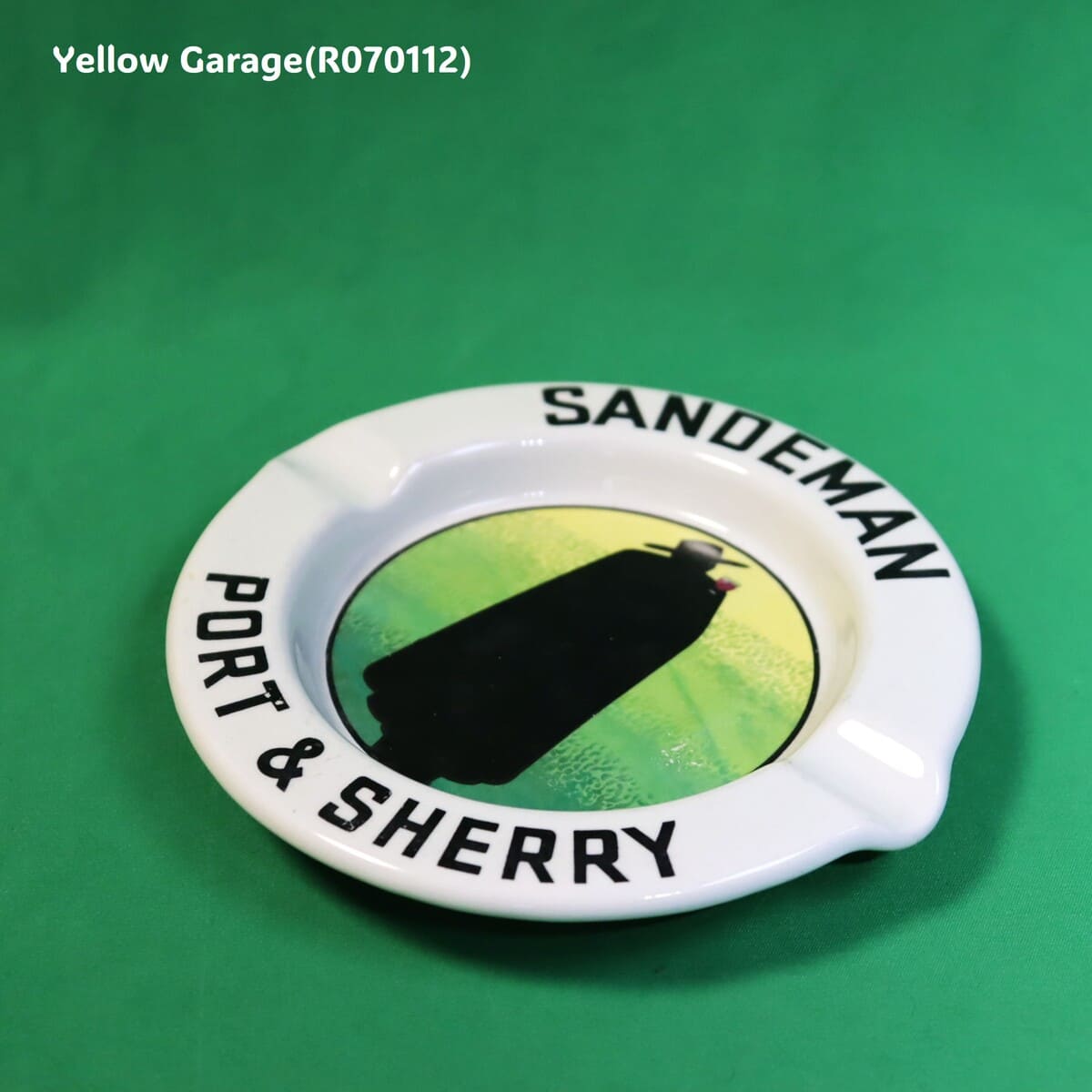 サンデマン ポート＆シェリー 陶器製アンティーク灰皿（Limoges製・フランス）