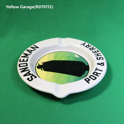 サンデマン ポート＆シェリー 陶器製アンティーク灰皿（Limoges製・フランス）