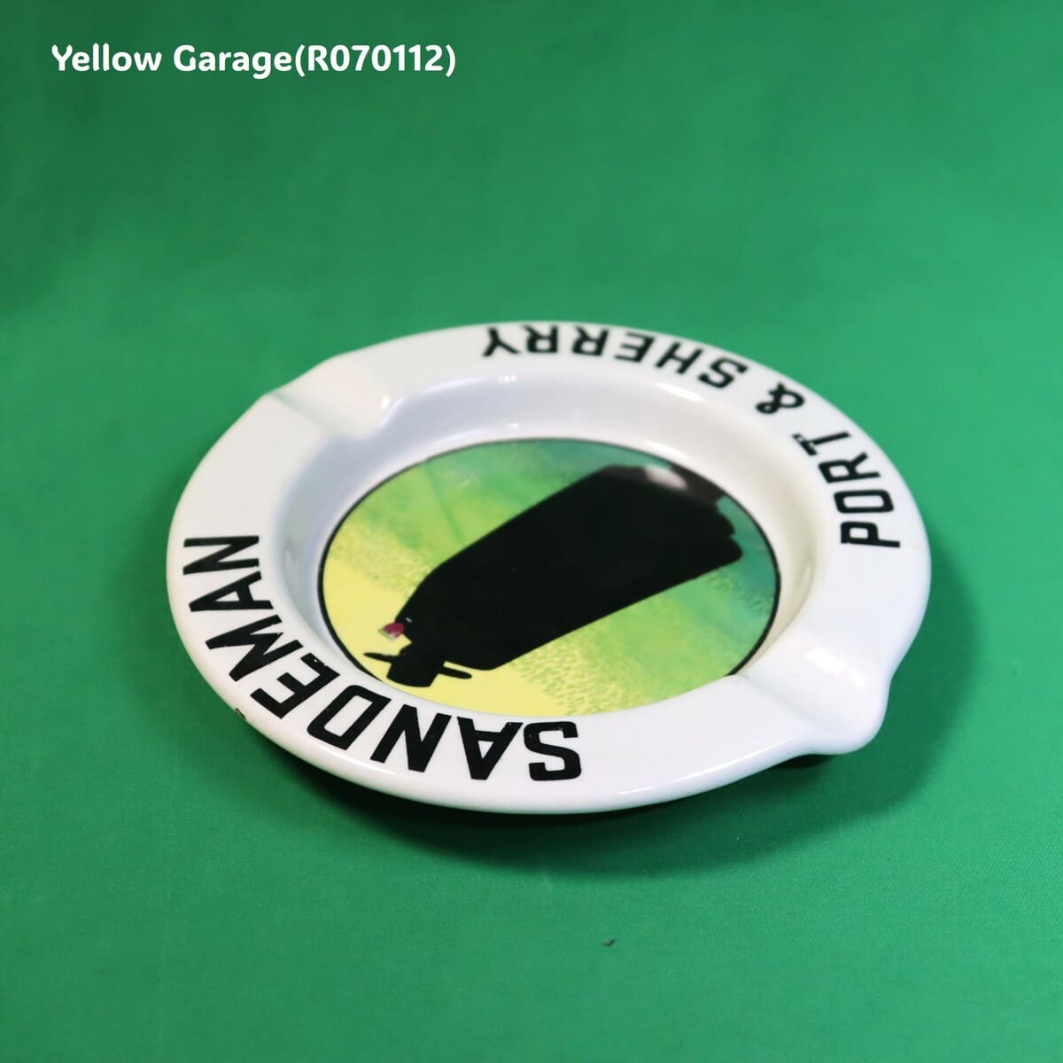 サンデマン ポート＆シェリー 陶器製アンティーク灰皿（Limoges製・フランス）