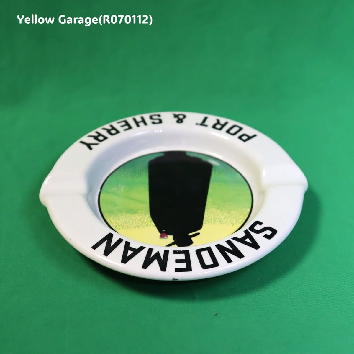 サンデマン ポート＆シェリー 陶器製アンティーク灰皿（Limoges製・フランス）