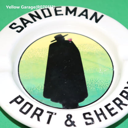 サンデマン ポート＆シェリー 陶器製アンティーク灰皿（Limoges製・フランス）