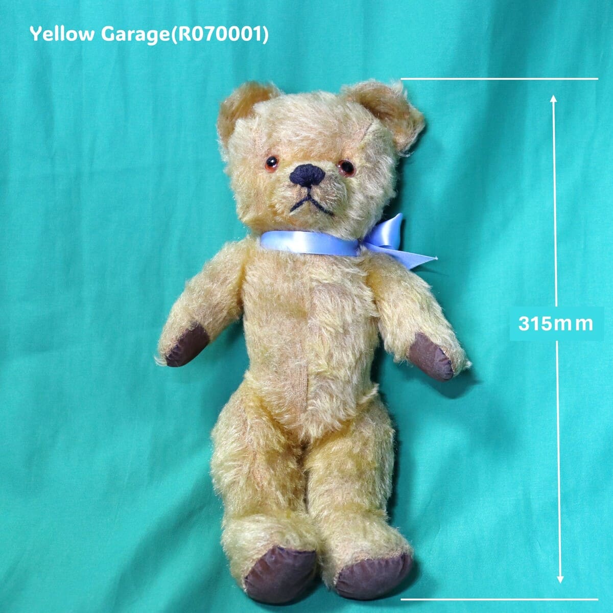 ヴィンテージ テディベア イギリス製 1930-50年代 モヘア製 | ガラス