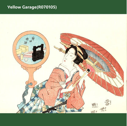 浮世絵木版画「当世艶眼鏡」渓斎英泉画｜本物保証｜木版摺・裏面色付き