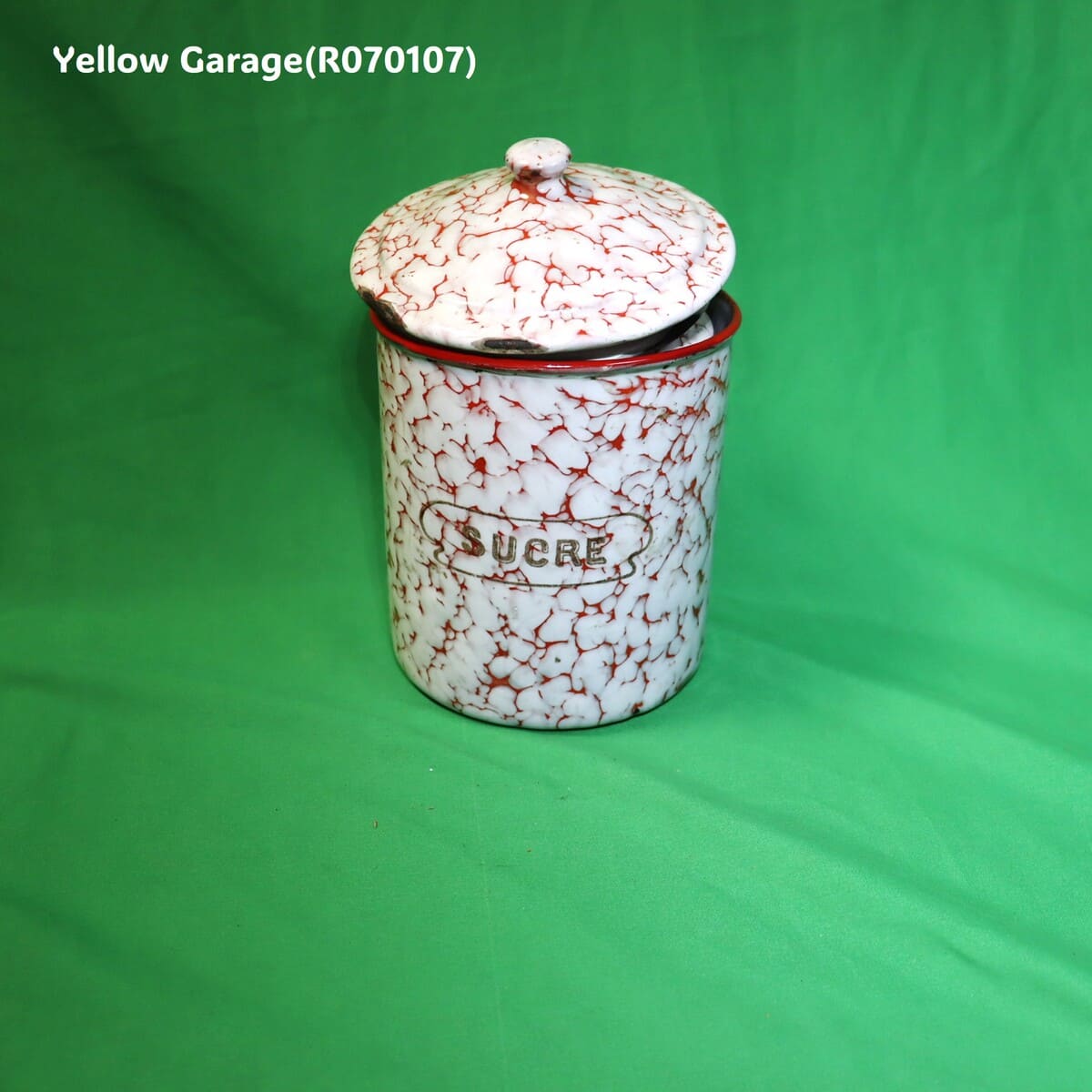 フランス製のヴィンテージホウロウキャニスターセット