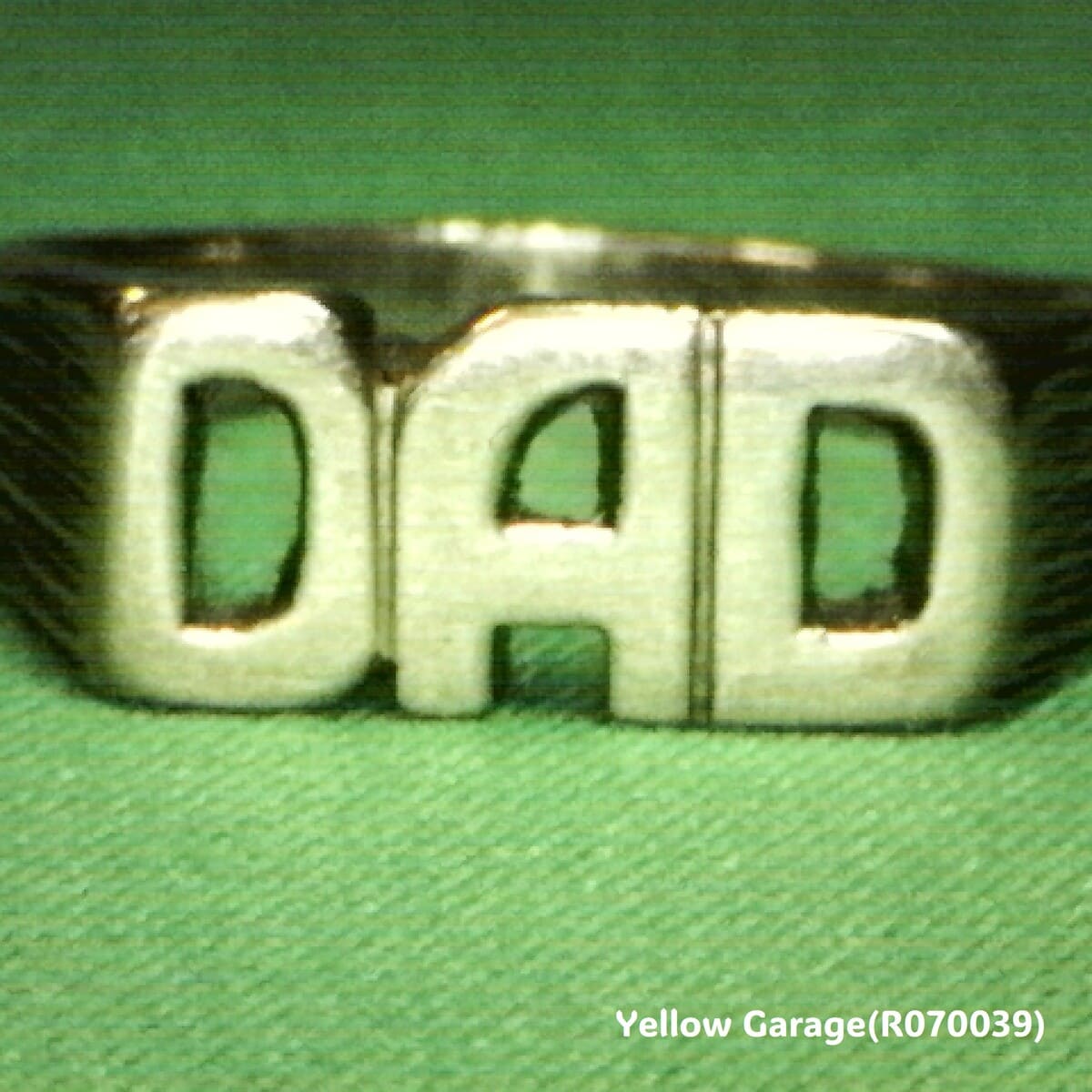イギリスヴィンテージ 9金「DAD」メンズリング（刻印あり・ケース付き）