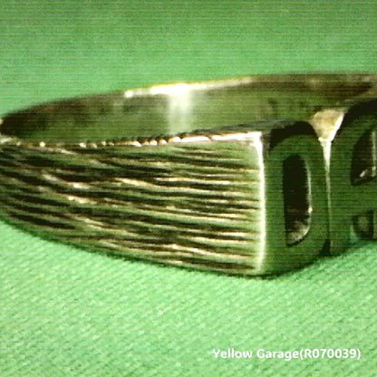 イギリスヴィンテージ 9金「DAD」メンズリング（刻印あり・ケース付き）