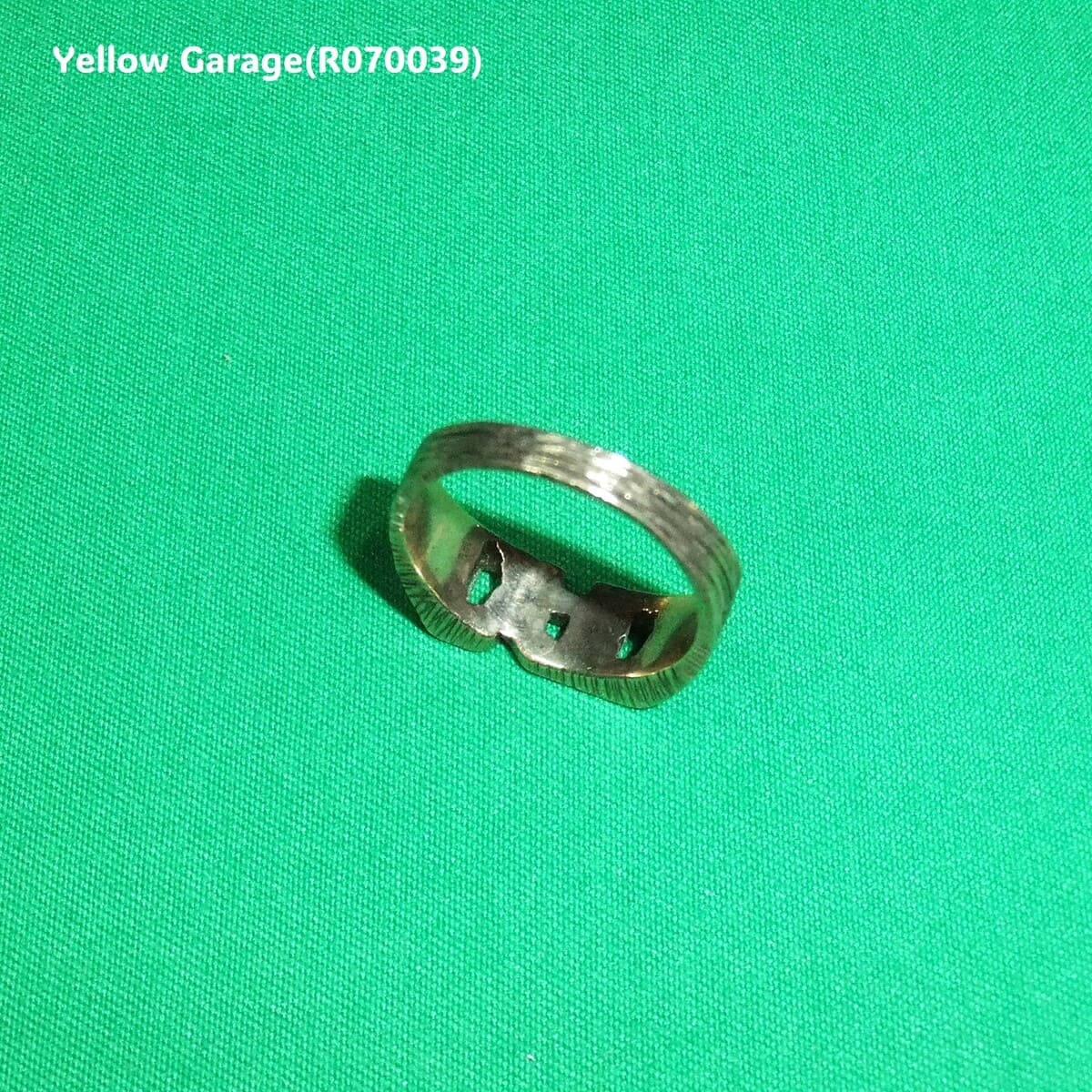 イギリスヴィンテージ 9金「DAD」メンズリング（刻印あり・ケース付き）