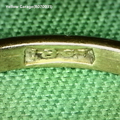 ムーンストーンリング（18金・イギリス・1960年代） ケース付き