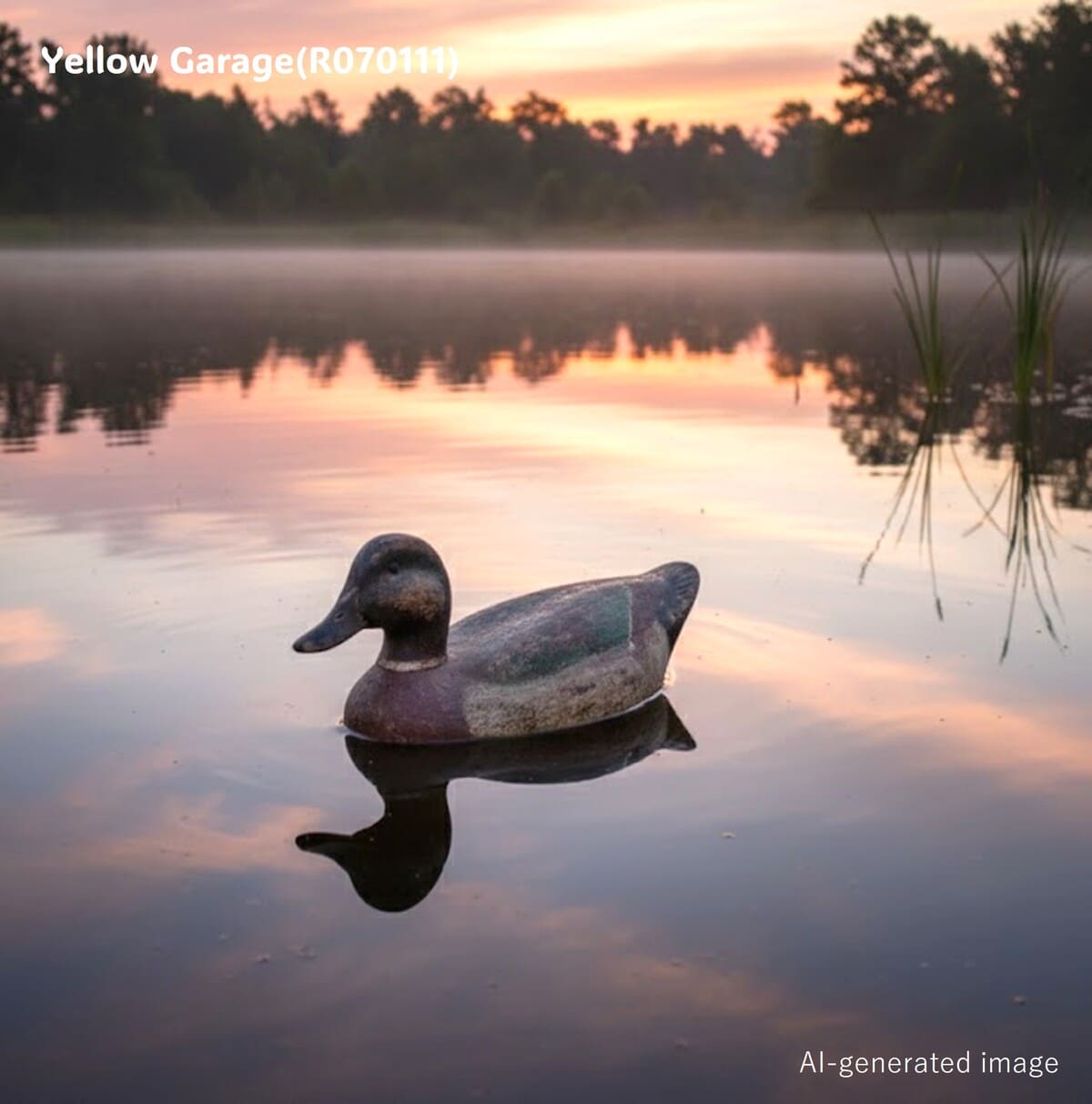 20世紀初期〜中期頃に作られたと推定される木製のカモデコイ（Duck Decoy）