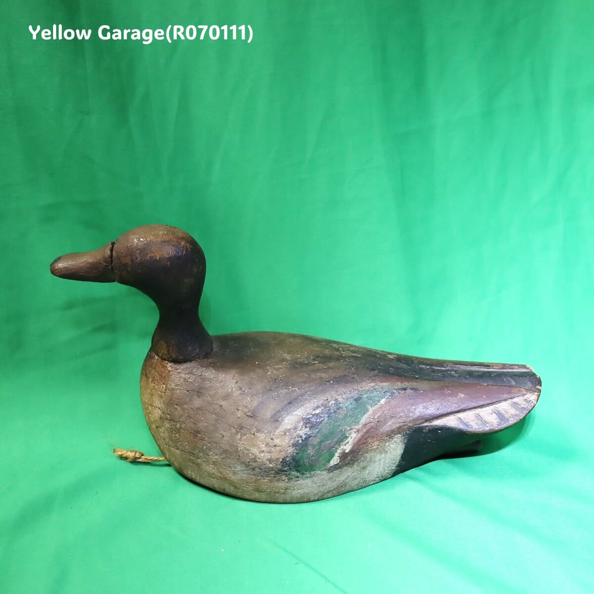 20世紀初期〜中期頃に作られたと推定される木製のカモデコイ（Duck Decoy）
