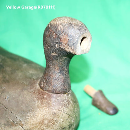 アンティーク 木製 カモ デコイ（村田コレクション／抜けるくちばし付き）