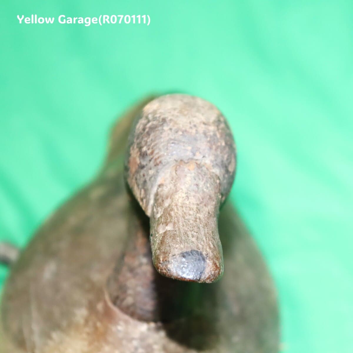 アンティーク 木製 カモ デコイ（村田コレクション／抜けるくちばし付き）