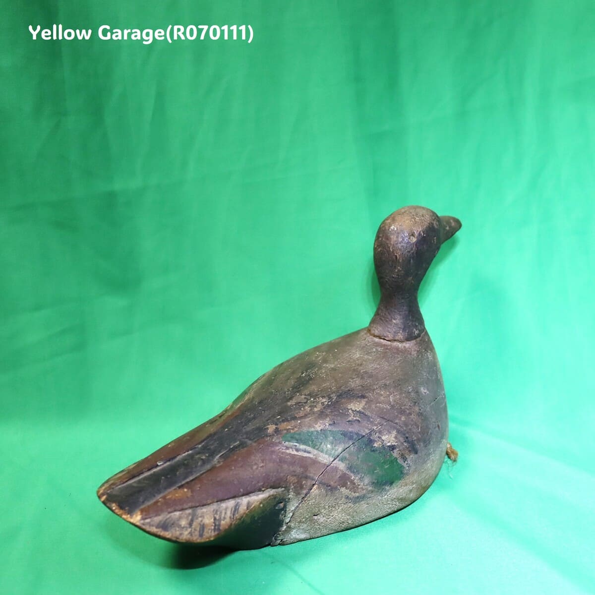 アンティーク 木製 カモ デコイ（村田コレクション／抜けるくちばし付き）